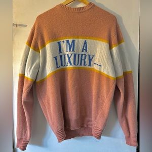 GYLES & GEORGE MEN'S "I'M A LUXURY" SWEATER